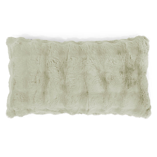 Riesen Dekokissen / Sofa Kissenbezug 40 x 70cm - Bubble Pelz Salbeigrün 01