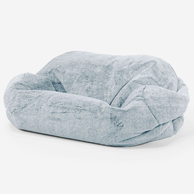Sabine Sitzsack Sofa Ersatz Bezug - Kaninchen Kunstfell 01