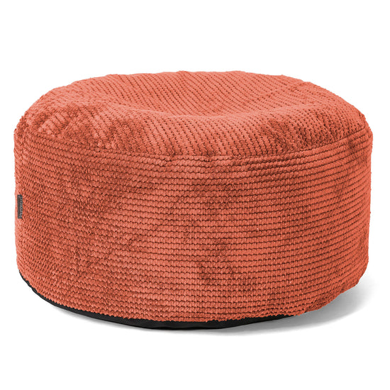Sitzhocker mit Tablett - Pom-Pom Kürbisorange 02