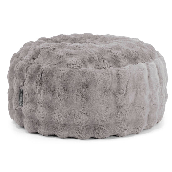Sitzhocker Pouf - Bubble Pelz Grau 01