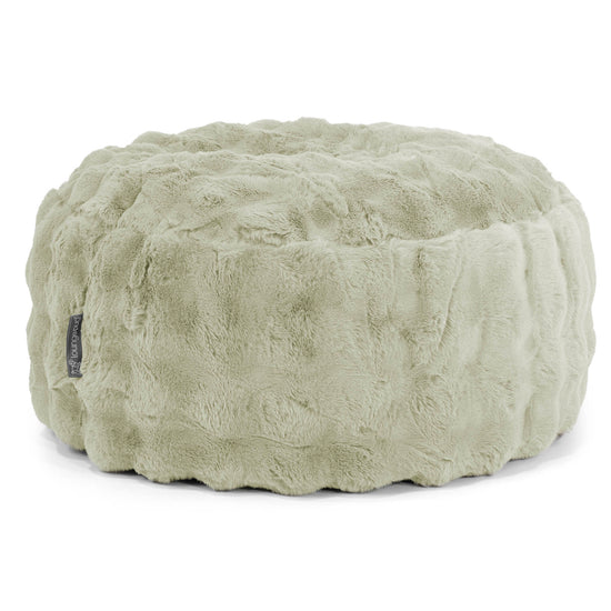 Sitzhocker Pouf - Bubble Pelz Salbeigrün 01