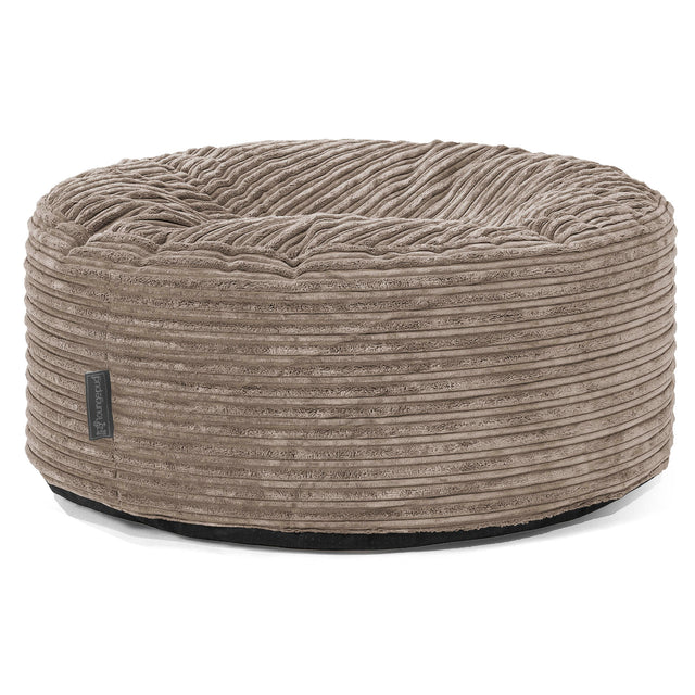 Sitzhocker Pouf - Cord Beigegrau 01