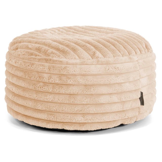 Sitzhocker Pouf - Ultra Plüsch Cord Pfirsich 01