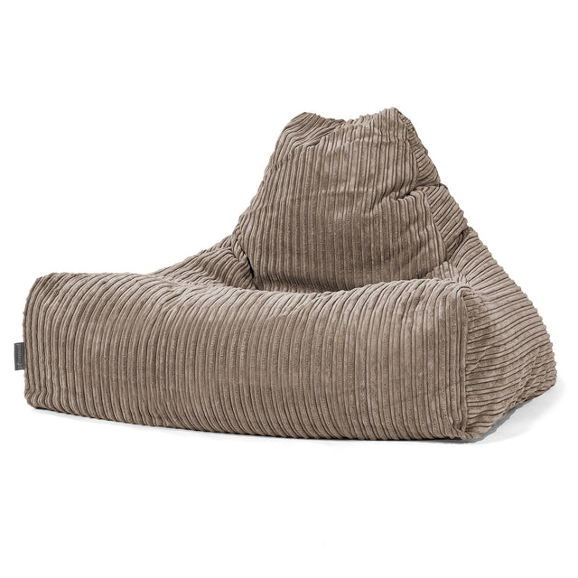 Sitzsack Lounge Sessel - Cord Beigegrau 01