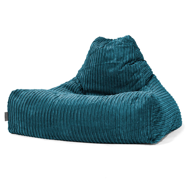 Sitzsack Lounge Sessel - Cord Blaugrün 01