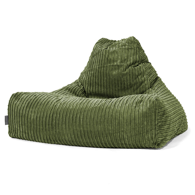 Sitzsack Lounge Sessel - Cord Nadelwaldgrün 01