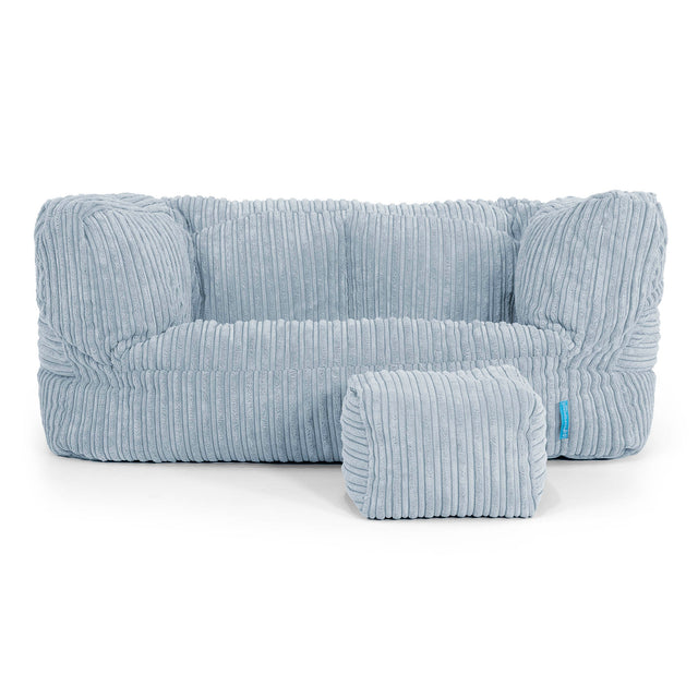 Kindersofa Albert 2-6 jahren - Cord Baby Blau 02