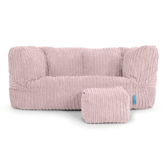 Kindersofa Albert 2-6 jahren - Cord Rosa 02