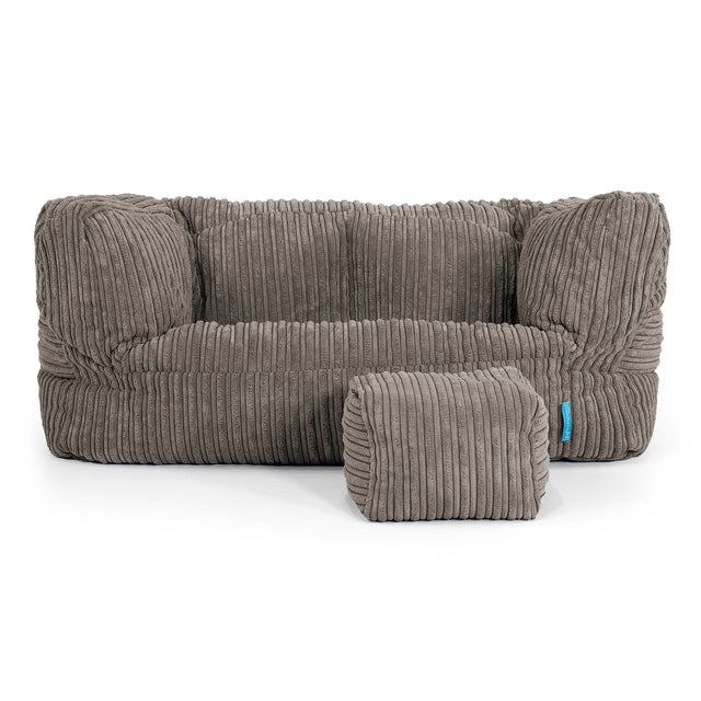 Kindersofa Albert 2-6 jahren - Cord Graphitgrau 02