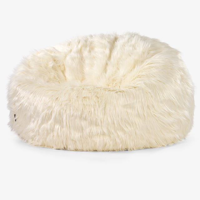 Sitzsack Sofa - Mongolisches Kunstfell Crème 01