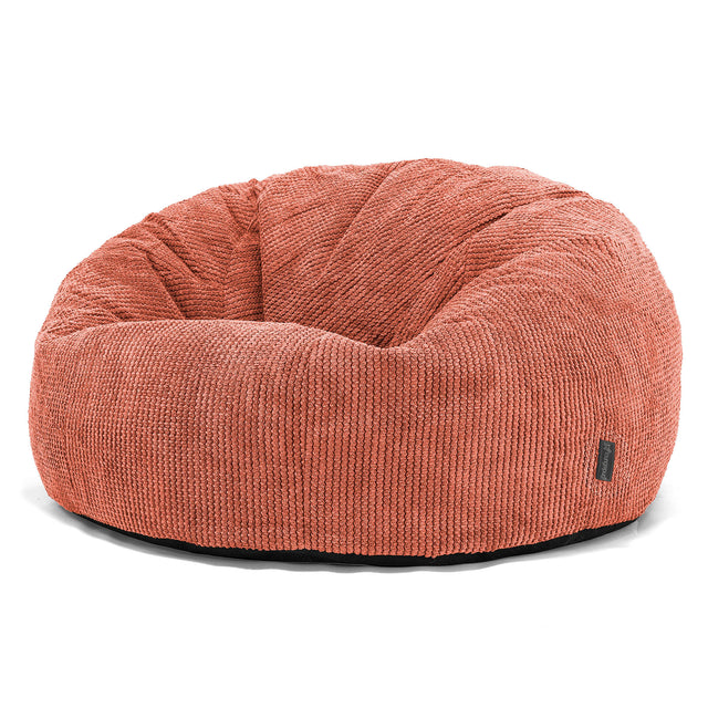 Sitzsack Sofa - Pom-Pom Kürbisorange 01