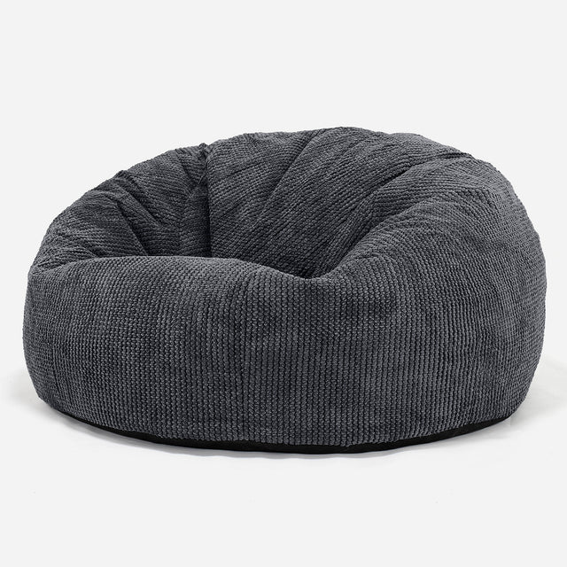 Sitzsack Sofa - Pom-Pom Schwarz 01