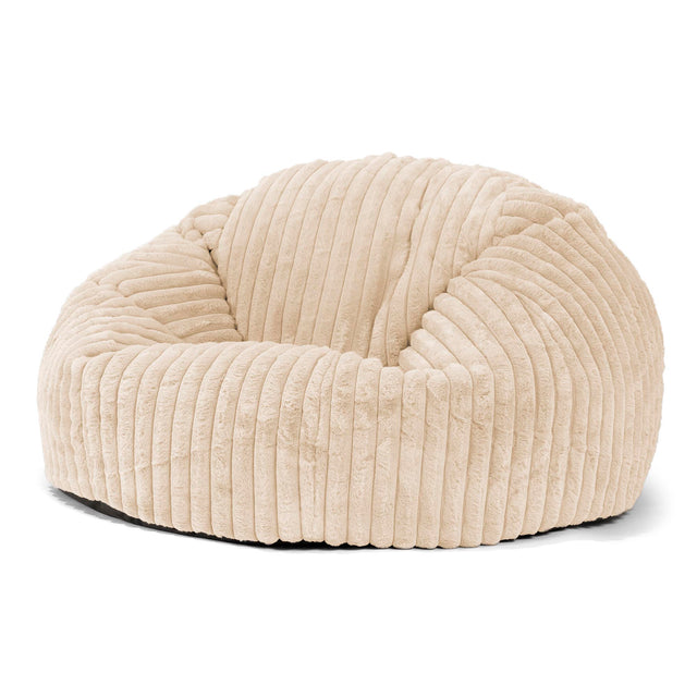 Sitzsack Sofa - Ultra Plüsch Cord Creme 01
