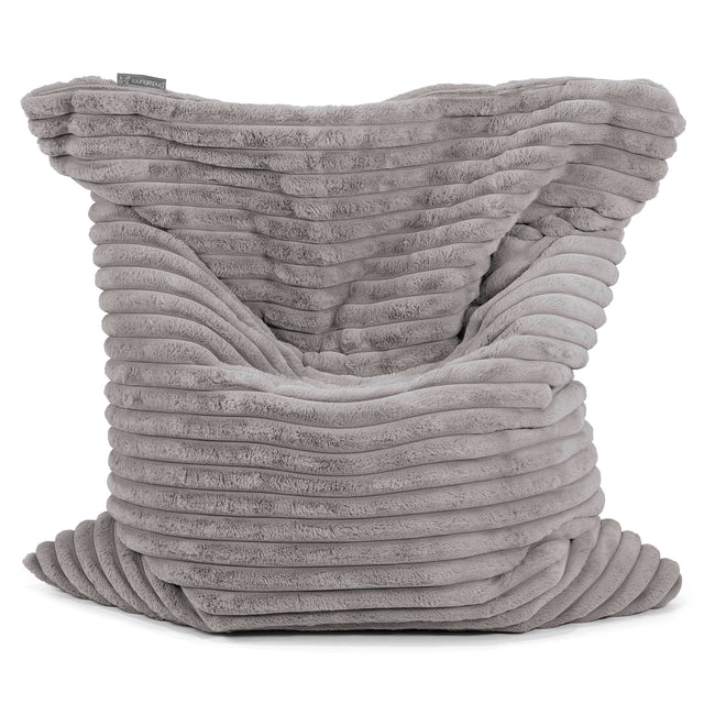Sitzsack XXL - Ultra Plüsch Cord Grau 01