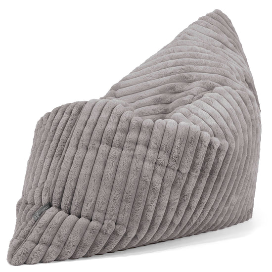 Sitzsack XXL - Ultra Plüsch Cord Grau 02