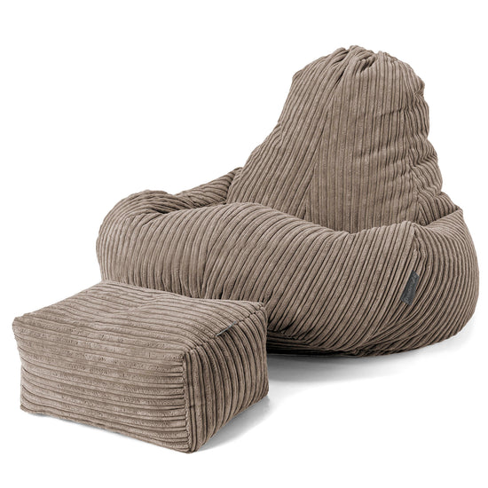 Ultra Lux Gaming Sitzsack - Cord Beigegrau 02