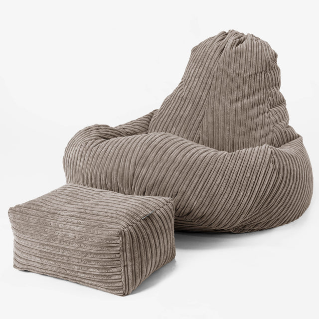 Ultra Lux Gaming Sitzsack - Cord Beigegrau 02