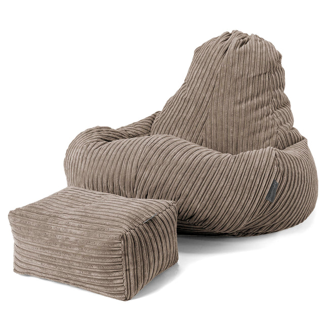 Ultra Lux Gaming Sitzsack - Cord Beigegrau 02
