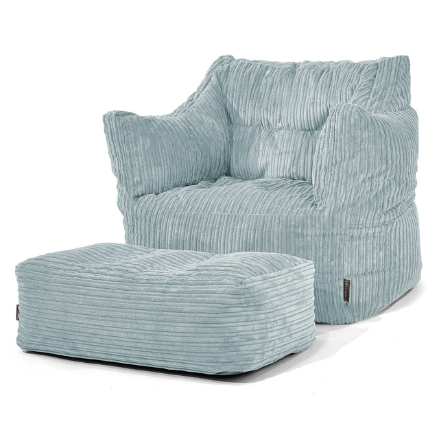 Victor Sitzsack Sessel - Cord Mintgrün 02