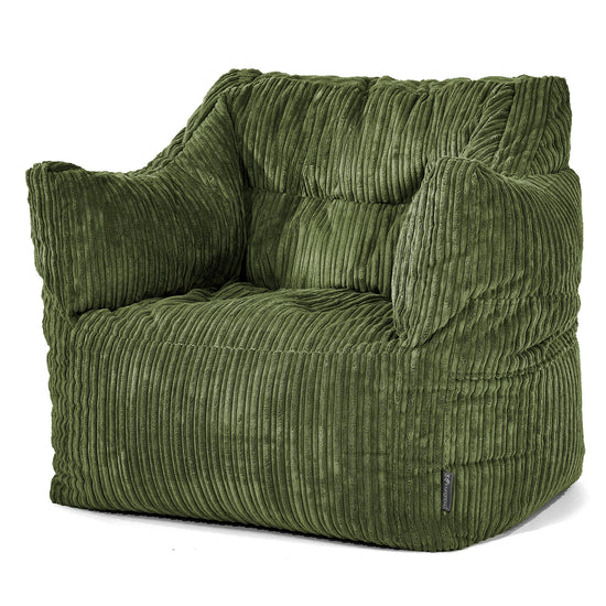 Victor Sitzsack Sessel - Cord Nadelwaldgrun 01