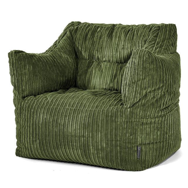Victor Sitzsack Sessel - Cord Nadelwaldgrun 01