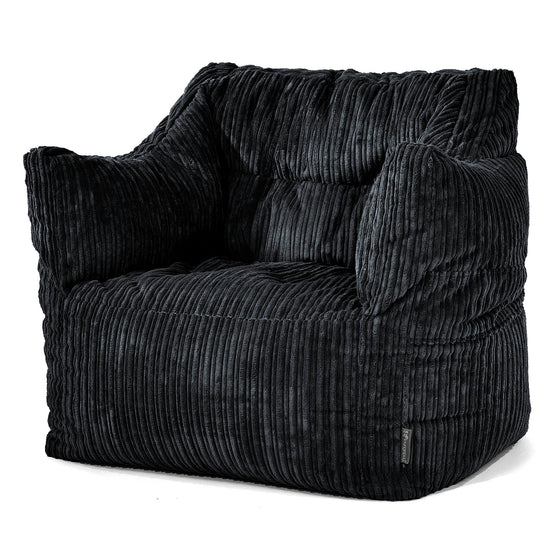 Victor Sitzsack Sessel - Cord Schwarz 01