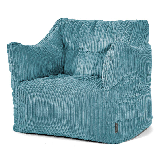 Victor Sitzsack Sessel - Cord Turkis 01