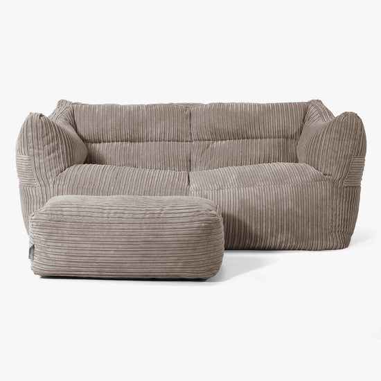 Victor Sitzsack Sofa - Cord Beigegrau 02