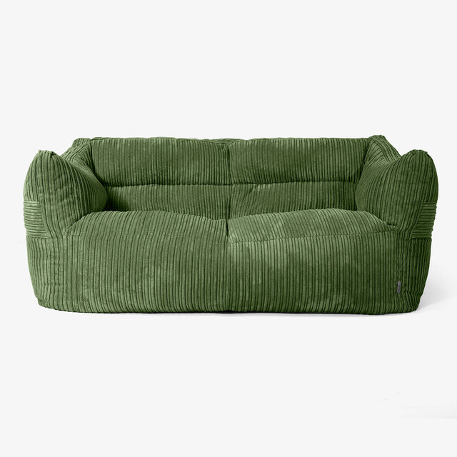 Victor Sitzsack Sofa - Cord Nadelwaldgruen 01