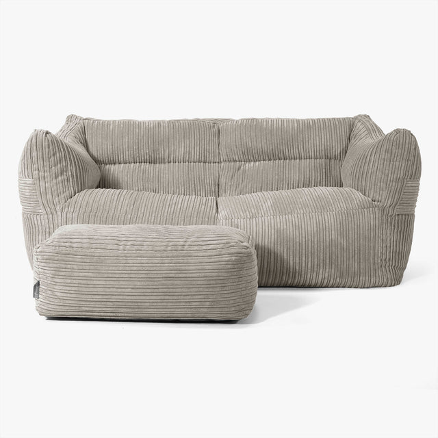 Victor Sitzsack Sofa - Cord Nerzfarben 02