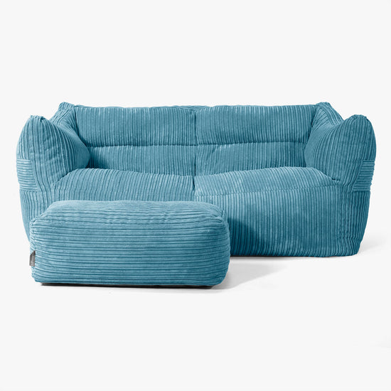 Victor Sitzsack Sofa - Cord Turkis 02