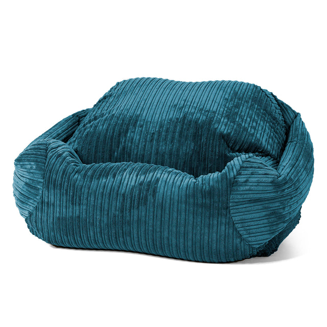 Sabine Sitzsack Sessel - Cord Blaugrün 01