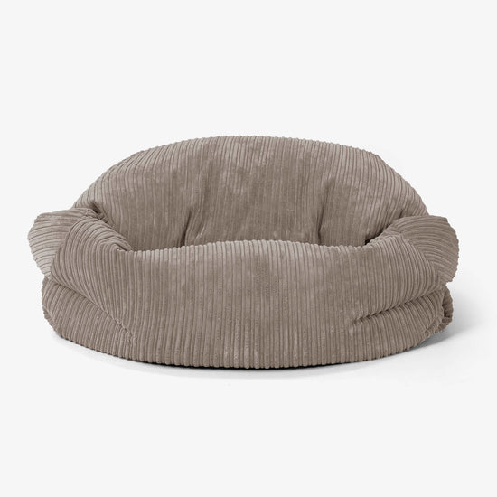 Sabine Sitzsack Sofa - Cord Beigegrau 02