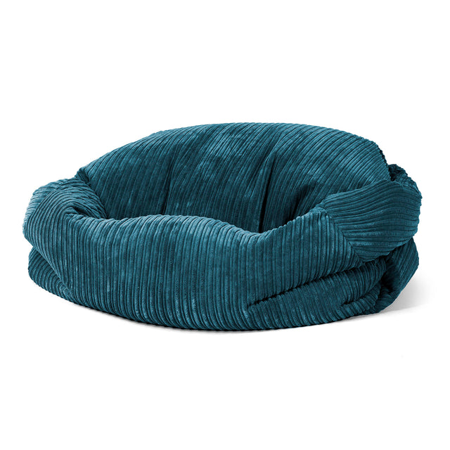 Sabine Sitzsack Sofa - Cord Blaugrün 01