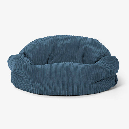 Sabine Sitzsack Sofa - Cord Marineblau 02