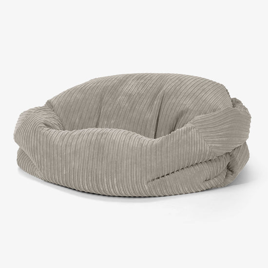 Sabine Sitzsack Sofa - Cord Nerzfarben 01