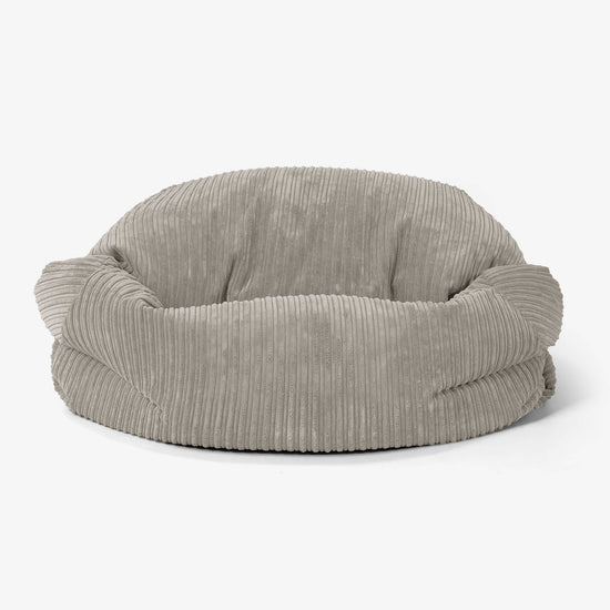 Sabine Sitzsack Sofa - Cord Nerzfarben 02