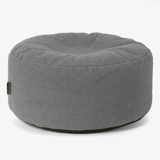 Sitzhocker Pouf - Bouclé Grau 01