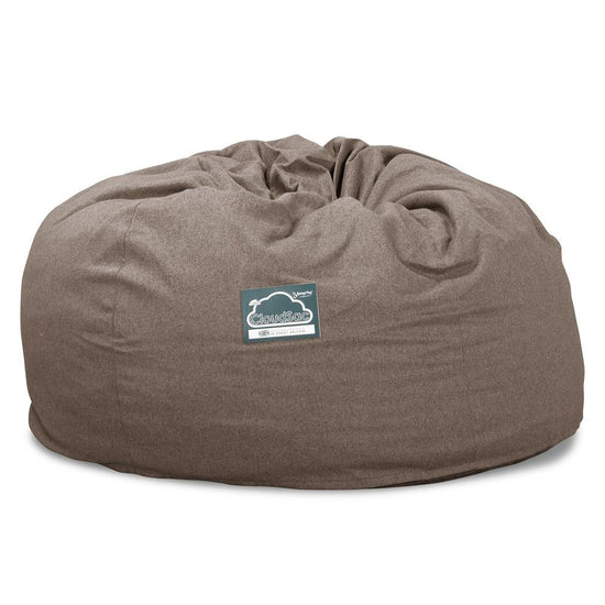 Lounge Pug, CloudSac 1010 XXL, Riesen Memory- Schaum XXL Sitzsacksofa, Schlafsofa, Interalli Wolle Biscuit