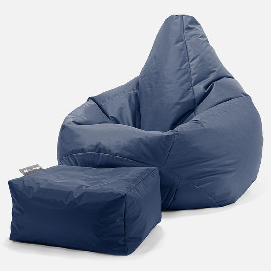 Gaming Sitzsack Sessel Outdoor - SmartCanvas™ Marineblau 01