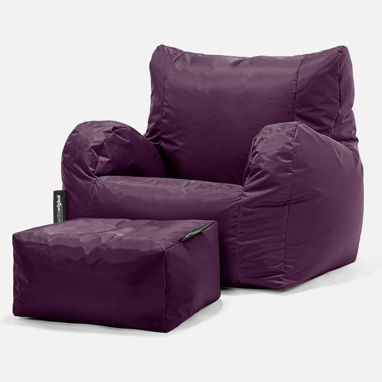 Lehnstuhl Sitzsack Outdoor - SmartCanvas™ Lila 02