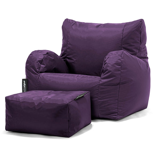 Lehnstuhl Sitzsack Outdoor - SmartCanvas™ Lila 02