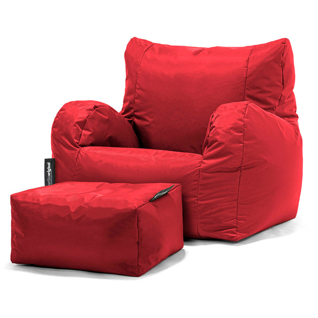 Lehnstuhl Sitzsack Outdoor - SmartCanvas™ Rot 02