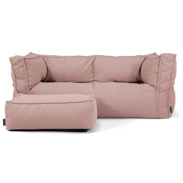 2-Sitzer Albert Sitzsacksofa - Bouclé Pink_02