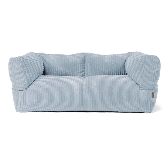 2-Sitzer Albert Sitzsacksofa - Cord Baby Blau 01