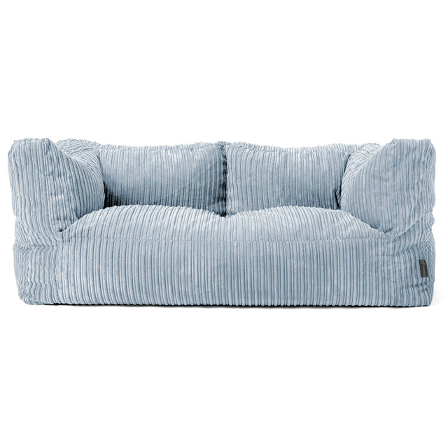 2-Sitzer Albert Sitzsacksofa - Cord Baby Blau 01