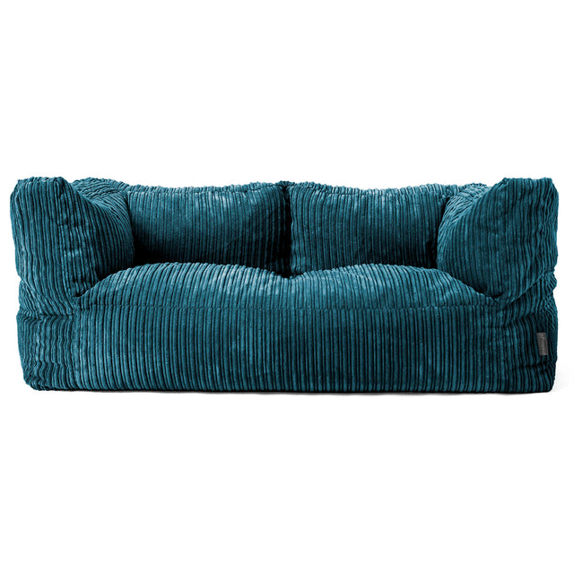 2-Sitzer Albert Sitzsacksofa - Cord Blaugrün 01