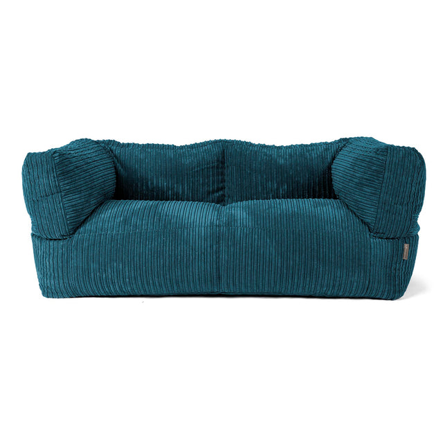 2-Sitzer Albert Sitzsacksofa - Cord Blaugrün 01