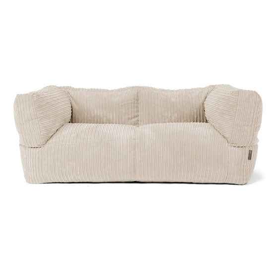 2-Sitzer Albert Sitzsacksofa - Cord Creme 01