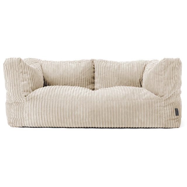 2-Sitzer Albert Sitzsacksofa - Cord Creme 01